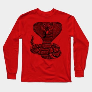 Zentangle Cobra Long Sleeve T-Shirt